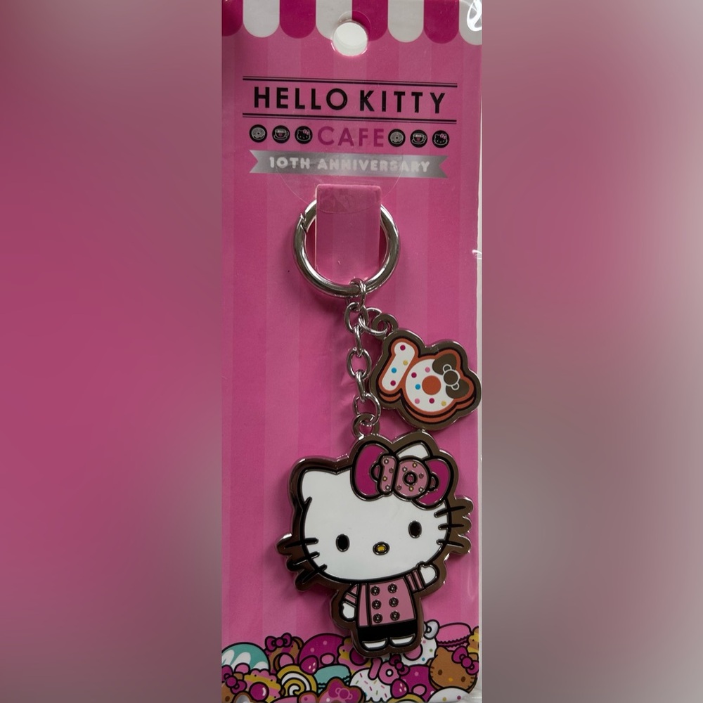Hello Kitty Cafe Keychain 10 Year Anniversary